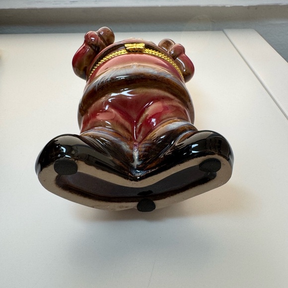 Festive vintage Santa Claus hinge trinket box - Picture 8 of 13